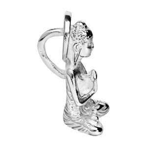 Pendentif en argent bouddha - Vue 2