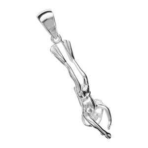 Pendentif en argent plongeur - Vue 2