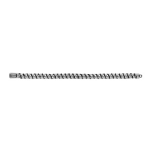 Bracelet en acier maille satiné -21cm - Vue 2