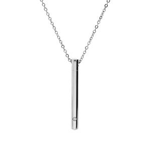 Collier en acier chane avec pendentif \