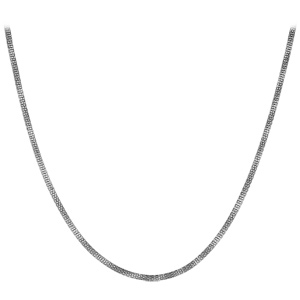Chaîne en acier maille tube souples largeur 2mm et longueur 50cm - Vue 2