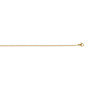 Chaîne en acier doré maille gourmette 1.9mm - 45cm - Vue 2