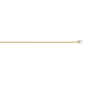 Chaîne en acier doré maille forcat 2.3mm - 55cm - Vue 2