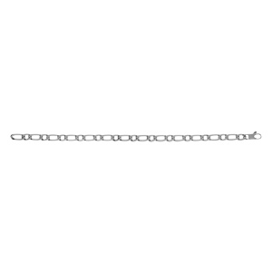 Bracelet en acier satiné 1+1 6mm - 21cm - Vue 2