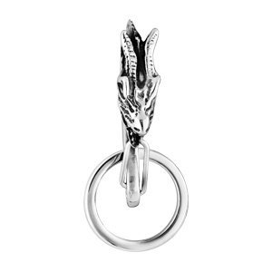 Porte clef en acier dragon - Vue 2