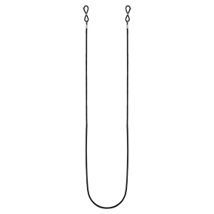 Chane de lunette corde noir simple 74cm - Vue 2