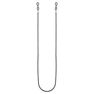 Chaîne de lunette corde noir simple 74cm - Vue 2