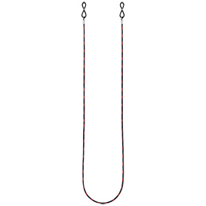 Chaîne de lunette en corde marine bleu et rouge 74cm - Vue 2