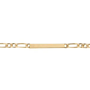 Gourmette en vermeil maille 1+2 prestige 4mm - 18cm - Vue 2
