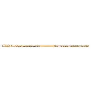 Gourmette en vermeil maille figaro 1+3 hawai 5mm - 18cm - Vue 2