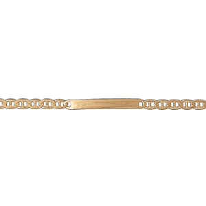 Gourmette en vermeil 4mm maille fine marine - 18cm - Vue 2