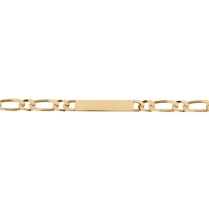 Gourmette en vermeil maille 1+1 prestige 6mm - 18cm - Vue 2