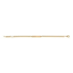 Gourmette enfant en vermeil maille gourmette 3mm - 16/14cm - Vue 2