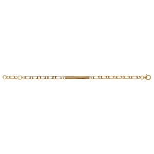 Gourmette enfant en vermeil maille 1+1 3mm - 16/14cm - Vue 2
