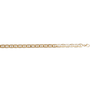Bracelet en vermeil maille grosse marine 7mm - 21cm - Vue 2