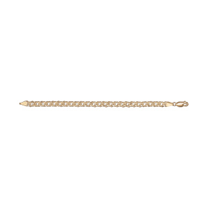 Bracelet en vermeil maille tressée souple gros modèle -18cm - Vue 2