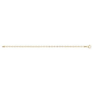 Bracelet en vermeil maille petit grain de café - 18cm - Vue 2