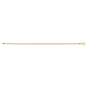 Bracelet en vermeil maille marine lapidée - 18cm - Vue 2