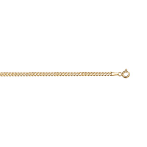 Chaîne en vermeil maille gourmette. 2.7mm - 50cm - Vue 2