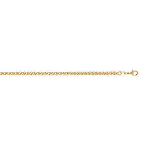 Collier en plaqué or maille palmier - longueur 42cm - Vue 2