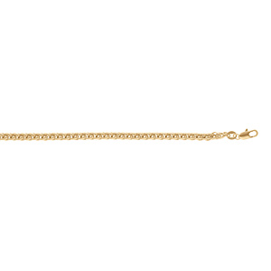Collier en plaqué or maille palmier longueur 50cm - Vue 2