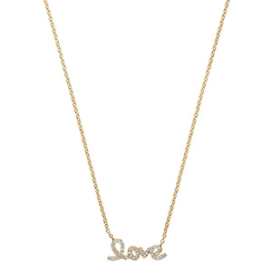 Collier en plaqu or chane avec pendentif \