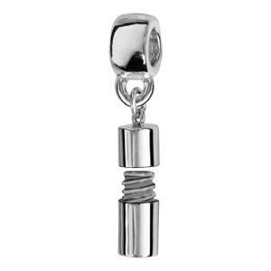 Charms Thabora en argent rhodié boîte à secret suspendue - Vue 2