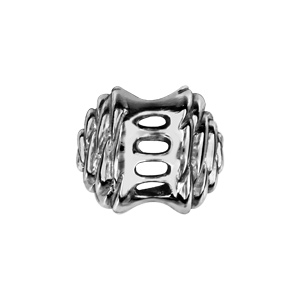 Charms Thabora en argent rhodié fleur de rose - Vue 2