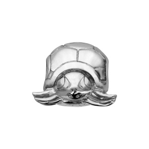 Charms Thabora en argent rhodi tortue - Vue 2