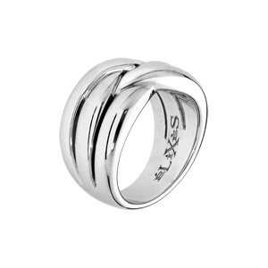 Bague Elixs en argent massif 3 brins croiss - Vue 2