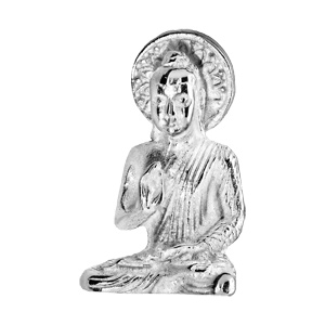 Pendentif en argent bouddha - Vue 3
