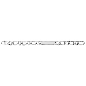 Gourmette en acier maille 1+1 largeur 11mm et longueur 22cm - Vue 3