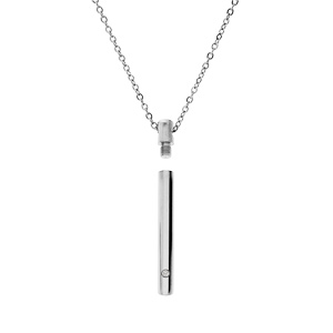 Collier en acier chane avec pendentif \