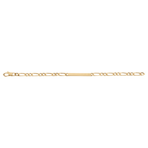 Gourmette en vermeil maille 1+2 prestige 4mm - 18cm - Vue 3