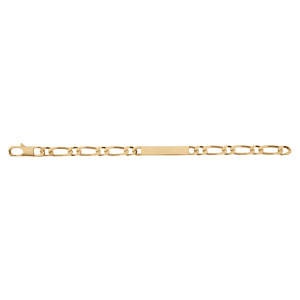 Gourmette en vermeil maille 1+1 prestige 6mm - 18cm - Vue 3