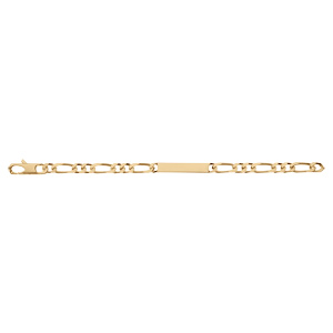 Gourmette en vermeil prestige 1+2 6mm - 18cm - Vue 3