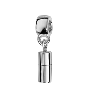 Charms Thabora en argent rhodié boîte à secret suspendue - Vue 3
