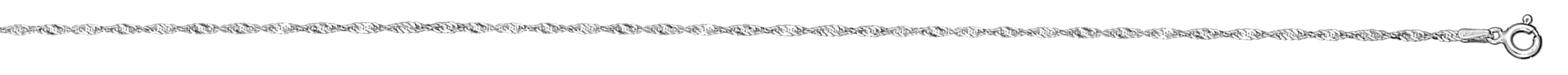 Chaîne de cheville en argent mailles vrillées – longueur 23cm