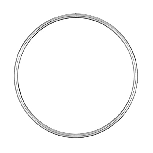 Bracelet jonc pour enfant en argent massif largeur 2mm et diamètre 54mm