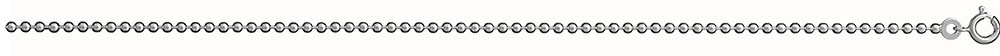 Chaîne en argent maille boules largeur 2mm et longueur 40cm