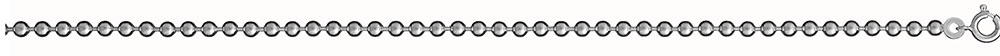 Chaîne en argent maille boules largeur 3mm et longueur 40cm