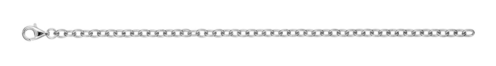 Bracelet en argent chaîne maille forçat longueur 19cm