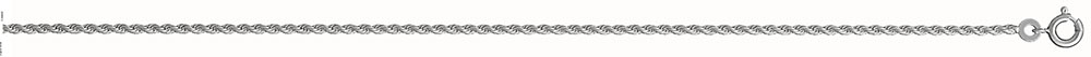 Chaîne en argent maille corde longueur 40cm