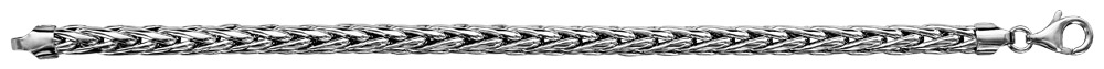 Bracelet en argent rhodié chaîne maille palmier – longueur 19cm