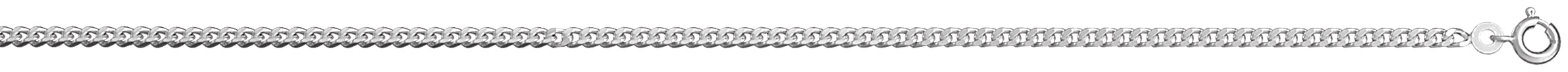 Chaîne en argent maille serrée largeur 2,5mm et longueur 45cm