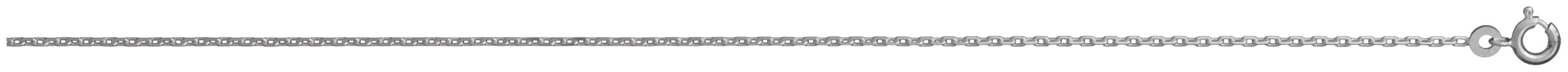 Chaîne en argent maille forçat largeur 1,5mm et longueur 40cm