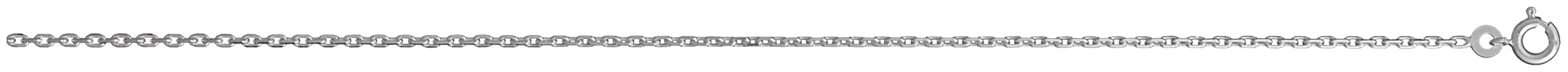 Chaîne en argent maille forçat largeur 2mm et longueur 40cm