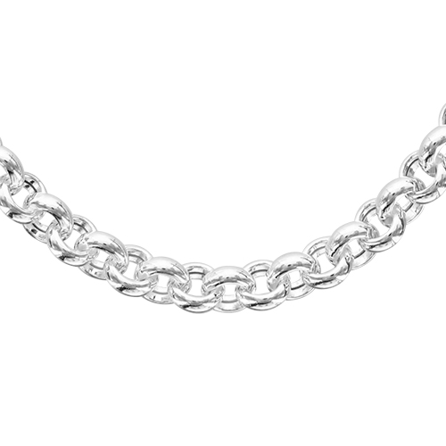 Chaîne en argent maille jaseron et fermoir bouée – longueur 42cm