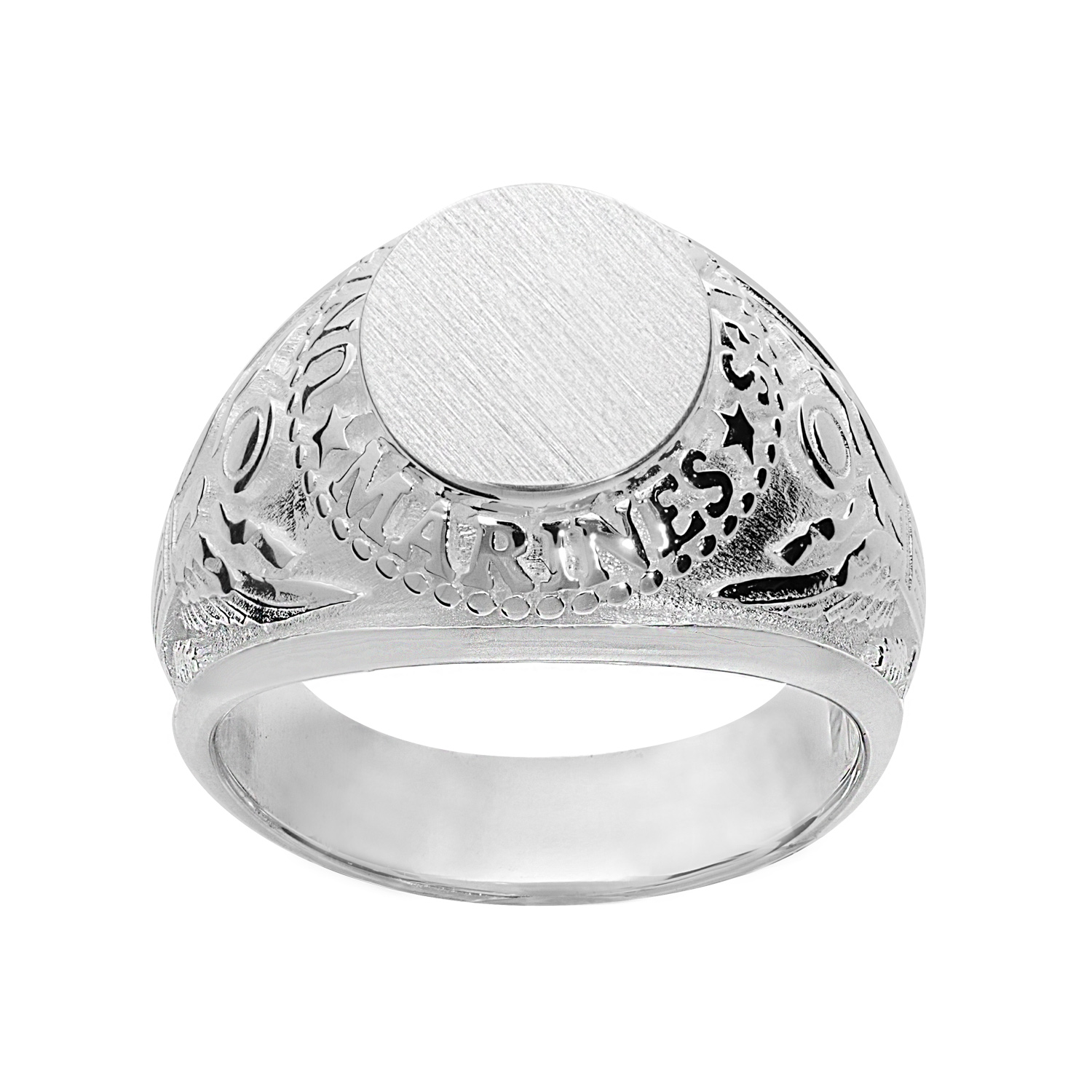 Chevalière universitaire américaine en argent « US Army »