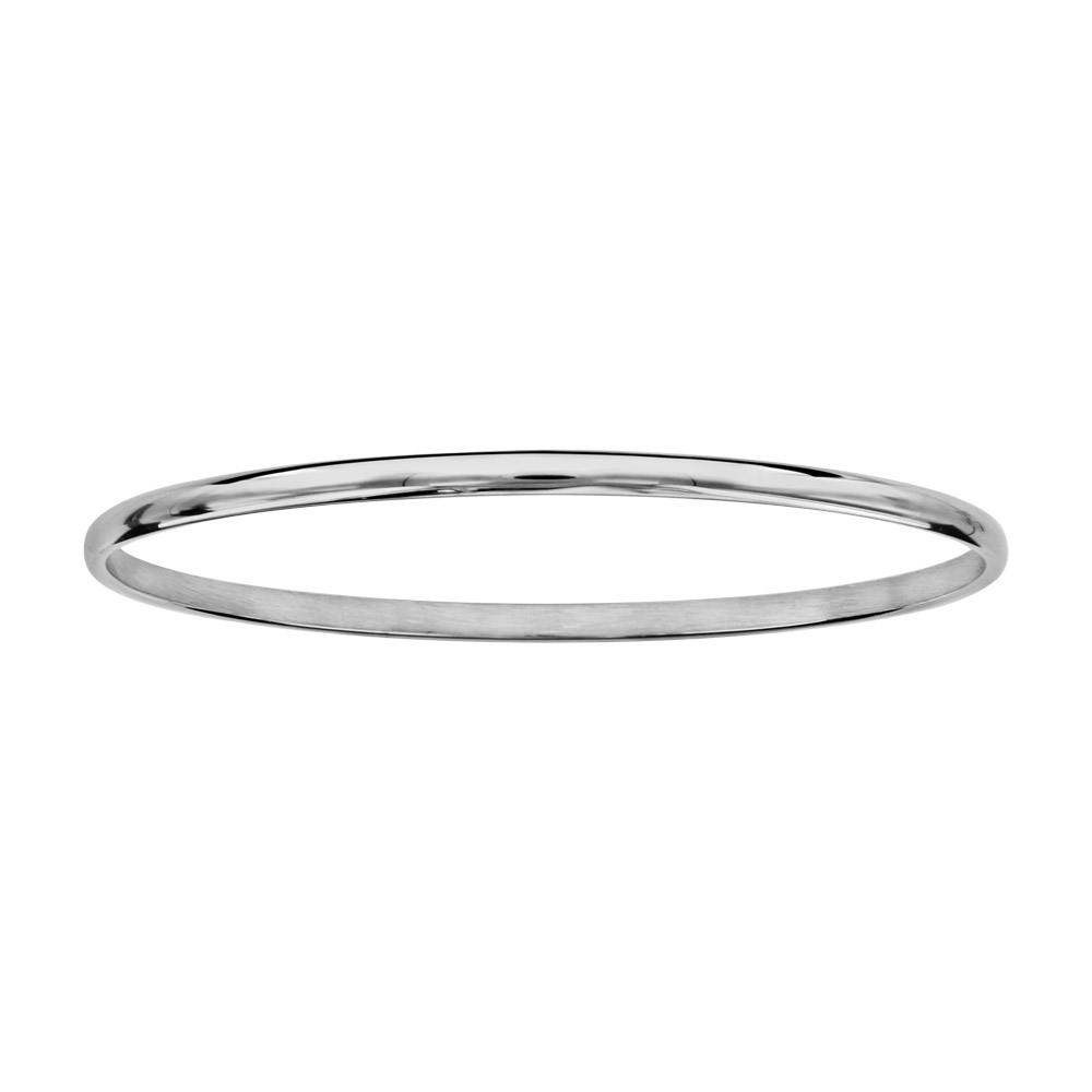 Bracelet demi-jonc en acier fil lisse 60mm